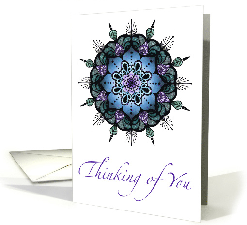 Thinking of You Mandala Blank Inside card (1625360)