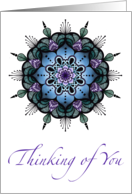 Thinking of You Mandala Blank Inside card