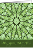 Happy St. Patrick’s Day Color Enhanced Rock Kaleidoscope card