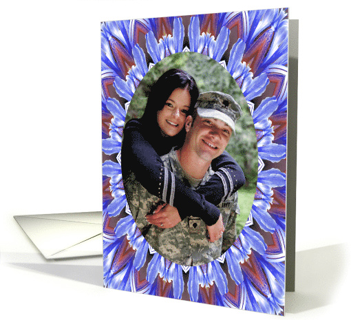 Red White and Blue Frame Kaleidoscope card (863144)