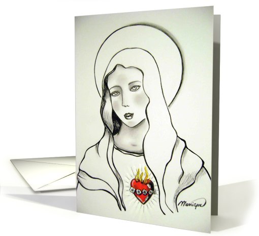 Immaculate Heart of Mary card (428681)