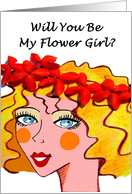 Will you be my flower girl? card