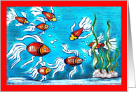 red fish card