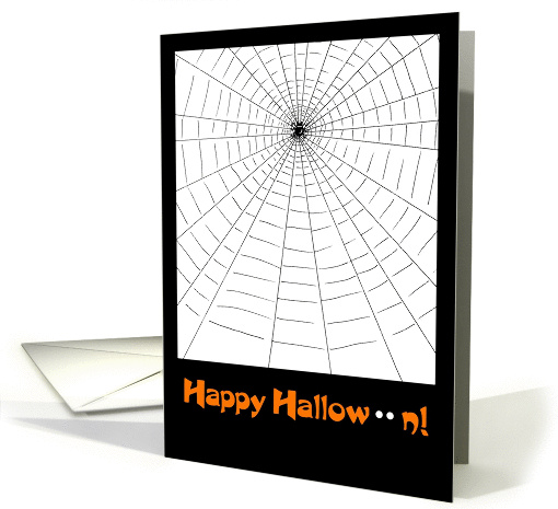 Happy Halloween spider card (493947)