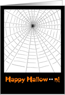 Happy Halloween spider card