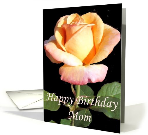 Yellow Rose Birthday Card for Mom card (427553)