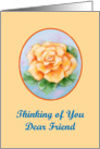 Yellow Rose Thinking of You card