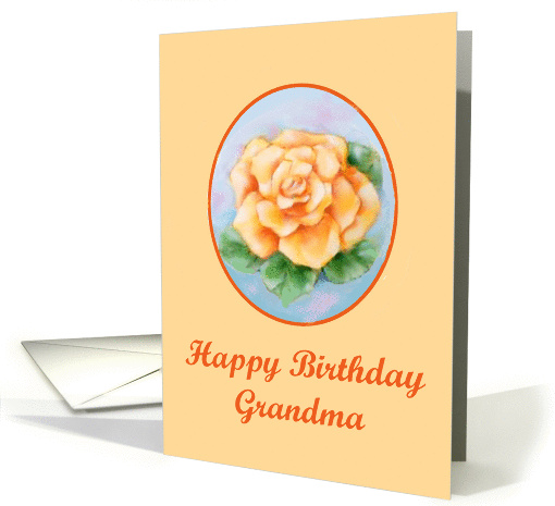 Yellow Rose Grandma Birthday card (432940)