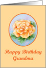 Yellow Rose Grandma Birthday card