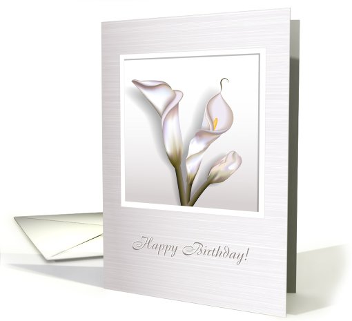 Calla flowers framed with light and shadow, 3-d digital... (450993)