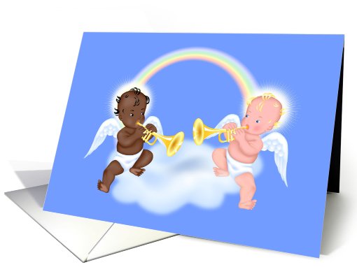 Christmas Baby Angel card (533422)