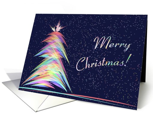 Christmas Tree Abstract card (533432)