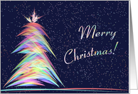 Christmas Tree Abstract card