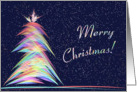 Christmas Tree Abstract card