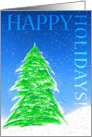 Christmas Tree Abstract card