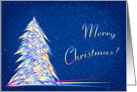Christmas Tree Abstract card