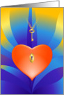 Lock Heart Valentine’s Day Design card