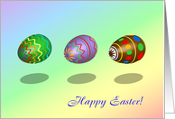 Easter Eggs Illustration card