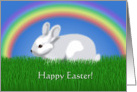 Easter Bunny & Rainbow card