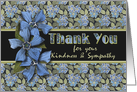 Thank You for Sympathy - Forget Me Not Flowers card
