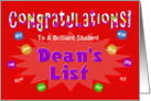 Congratulations, Dean’s List - Custom Card