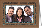 For Dad on Father’s Day From All of Us - Custom Photo card