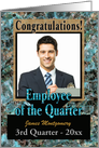 Custom Photo Business Employee of Quarter Photo Card