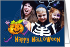 Happy Halloween Happy Pumpkin, Custom Photo card