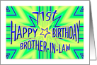 Custom for Nancy 71st Birthday Brother in law card