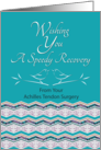 Speedy Recovery From Achilles Surgery Bird Pattern card