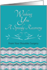 Speedy Recovery From Shoulder Surgery Bird Pattern card
