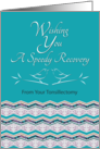Speedy Recovery From Tonsillectomy Bird Pattern card