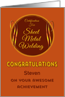 Congratulations on Sheet Metal Welding Certification Achievement card