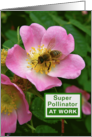 Super Pollinator At Work Earth Day card