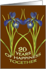 20 Years of Happiness Together, Blue Iris card