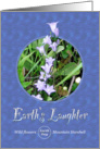 Earth Day Harebell Wildflower Laughter card