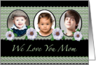 Mother’s Day Custom Photo Card Zinnias card