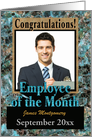 Custom Business Employee of Month Photo Card Framable card