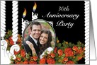 Year Specific Anniversary Party Invitation Photo Card
