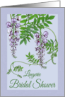 Lingerie Bridal Shower Invitations Flowers card