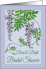 Bed and Bath Bridal Shower Invitations Flowers card