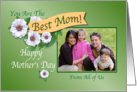 Best Mom Award Custom Photo Card