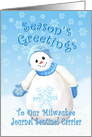 Custom 2 Snowman Christmas for Diane H. card