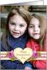 Grandparents Day Flowers and Hearts Photo Card