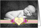 Flowers and Hearts Grandparents Day Photo Card