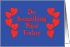 Do Something Nice Day Hearts card