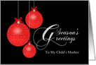 Season’s Greetings For Mother of My Child, Customizable card