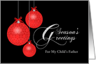 Season’s Greetings For Father of My Child, Customizable card