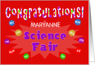 Congratulations Science Fair - Custom Card