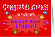 Congratulations Honor Roll Student - Custom Card